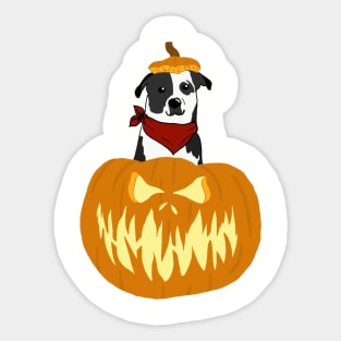 spoopy pup Sticker